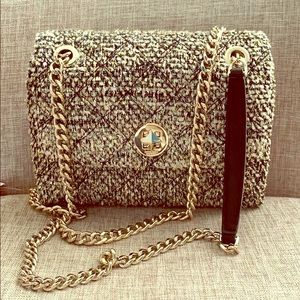 Kate Spade small flap crossbody Natalia Tweed
